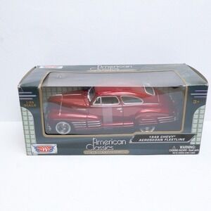 American Classics 1948 CHEVY AEROSEDAN FLEETLINE MotorMax 1:24 Die Cast Car New!